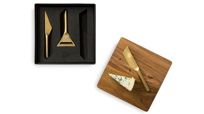 Rabbit Rbt Cheese Knives and Cutting Board Set