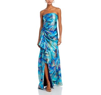 Ramy Brook Carr Strapless Ruffled Gown