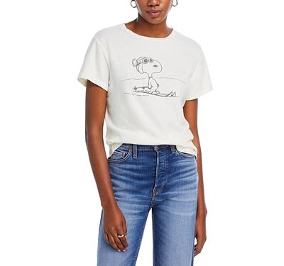 Re/Done Ski Snoopy Graphic Classic Tee