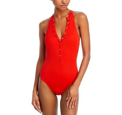 Robin Piccone Amy Ribbed Swimsuit