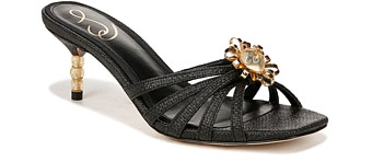 Sam Edelman Women's Posey Slip On Embellished Strappy High Heel Sandals