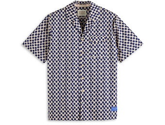 Scotch & Soda Cotton Printed Relaxed Fit Button Down Camp Shirt