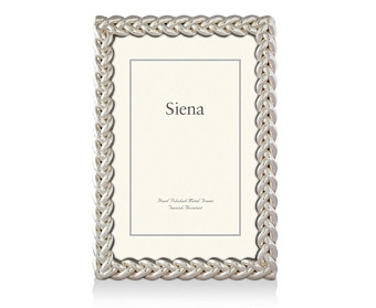 Siena Silver Braid Frame, 5 x 7