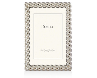 Siena Tizo Silver Braid Frame, 8 x 10