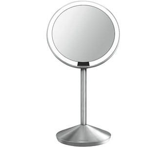 simplehuman Mini Sensor Makeup Mirror with Travel Case, 5, 10x Magnification