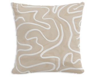 Sparrow & Wren Outdoor Pillow in Spiral, 18 x 18