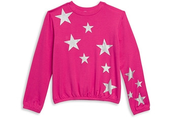 Splendid Girls' Supersoft Glitter Stars Sweatshirt - Big Kid