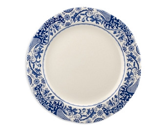 Spode Blue Italian Brocato Charger Serving Platter