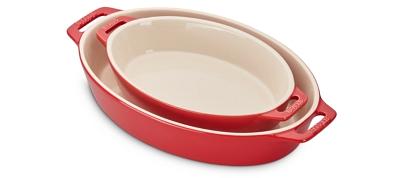 Staub Ceramic Oval Baking Dish 2-Piece Set