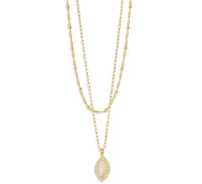 Sterling Forever Calla Layered Necklace, 18-20