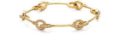 Temple St. Clair 18K Yellow Gold Celestial Diamond Interlocking Link Bracelet