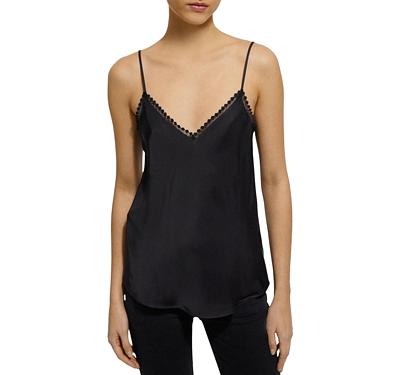 The Kooples Lace Trim Cami Top