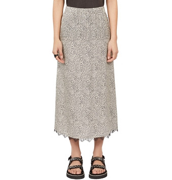 The Kooples Lace Trim Maxi Skirt
