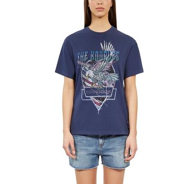 The Kooples Lace Up Graphic Tee