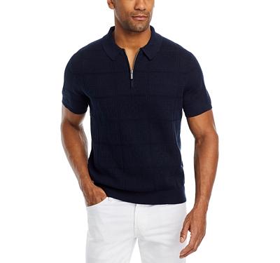 The Men's Store at Bloomingdale's Cotton Half Zip Polo Collar Sweater - 100% Exclusive