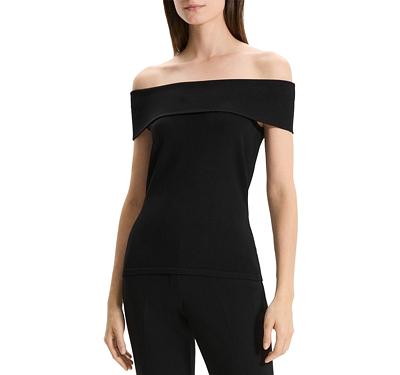 Theory Off-the-Shoulder Draped Top