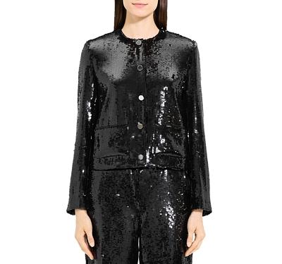 Theory Sequined Cropped Jacket