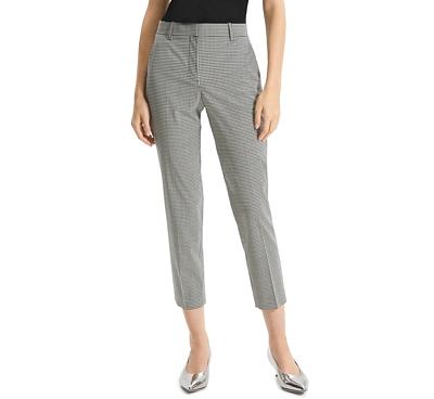 Theory Tailored Check Cropped Pants