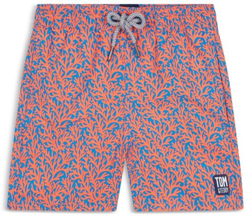 Tom & Teddy Boys' Coral Print Swim Trunks - Little Kid, Big Kid