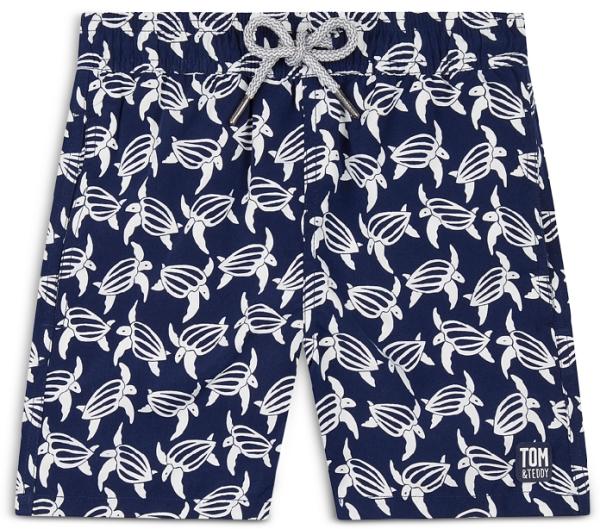 Tom & Teddy Boys' Turtle Swim Trunks - Little Kid, Big Kid