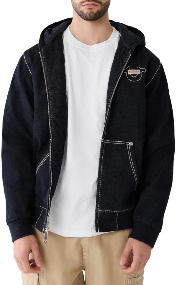 True Religion Denim Big T Hooded Jacket