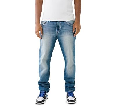 True Religion Rocco Super T Relaxed Skinny Fit Jeans in North Sea