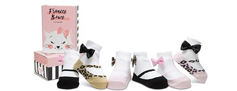 Trumpette Girls' Frances Bow Socks, Set of 6 - Baby