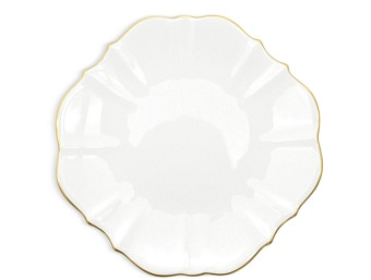 Twig New York Amelie Brushed Gold 7 Bread Canape Plate