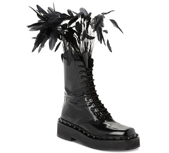 Valentino Garavani Women's Rockstud Platform Combat Boots