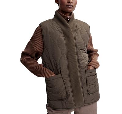 Varley Covey Reversible Quilted Sherpa Vest
