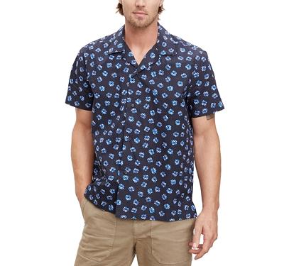 Velvet by Graham & Spencer Iggy02 Cotton Printed Button Down Camp Shirt