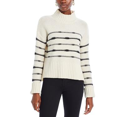 Veronica Beard Viori Striped Turtleneck Sweater