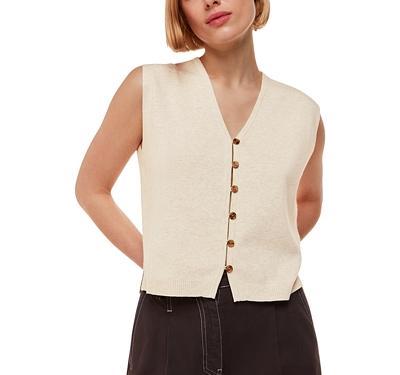 Whistles Bailey Button Front Top