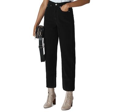 Whistles High-Rise Cropped Corduroy Pants