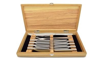 Wusthof 10 Piece Stainless Steel Steak Knife & Carving Set