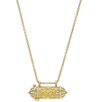 Zoe Lev 14K Yellow Gold Diamond Amulet Necklace, 16