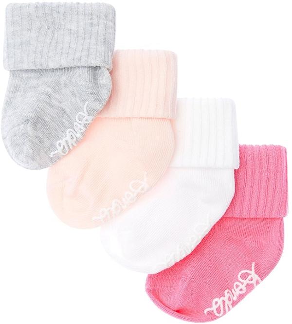 Bonds Baby Bamboo Cuff 4 Pack Socks in Pink Size: