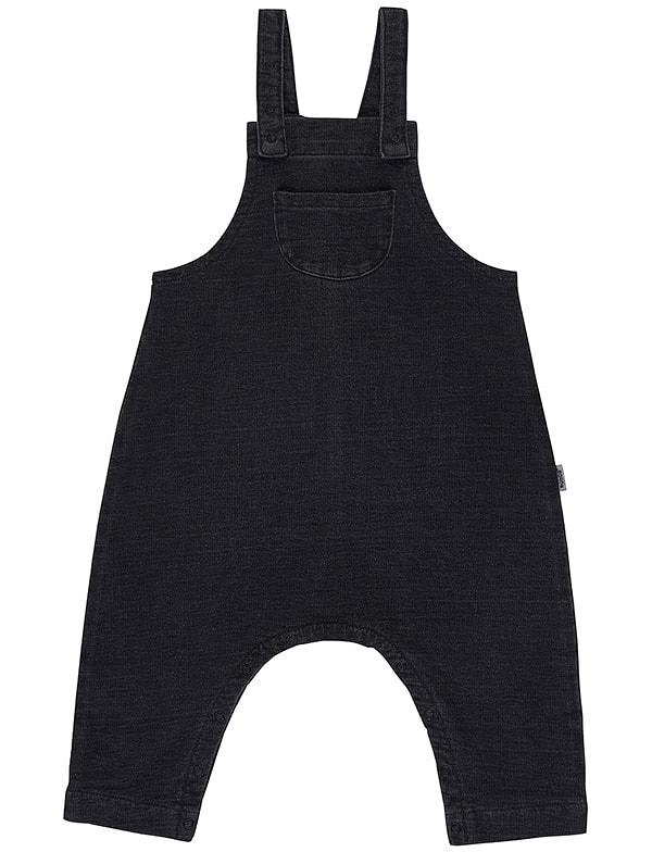 Bonds Baby Re-Loved Denim Overall in Washed Black Denim Size:
