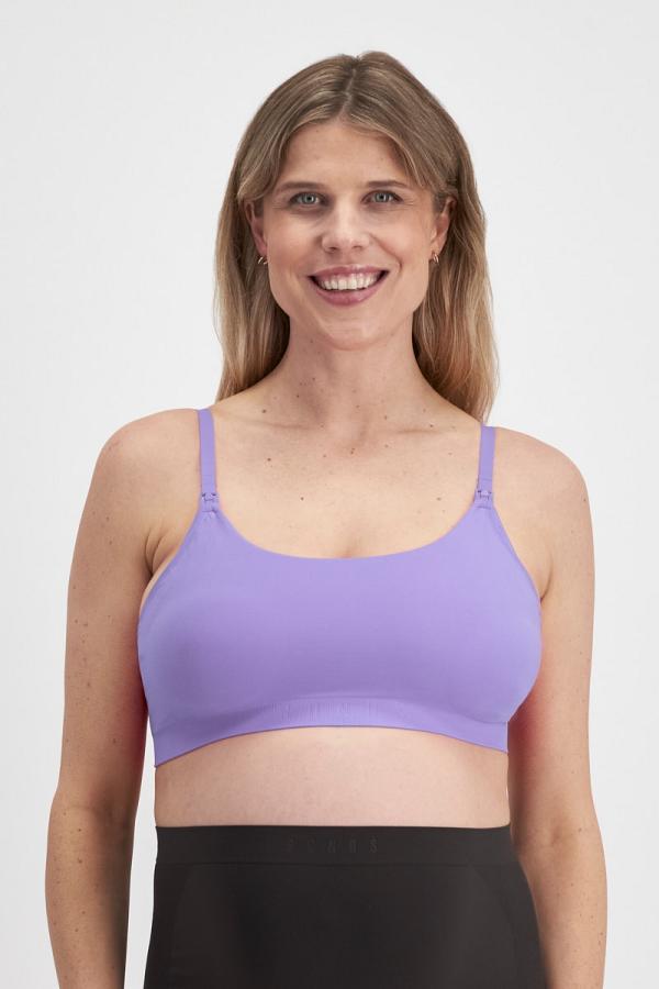 Bonds Bases Maternity Bralette in Lilac Dusk Size: