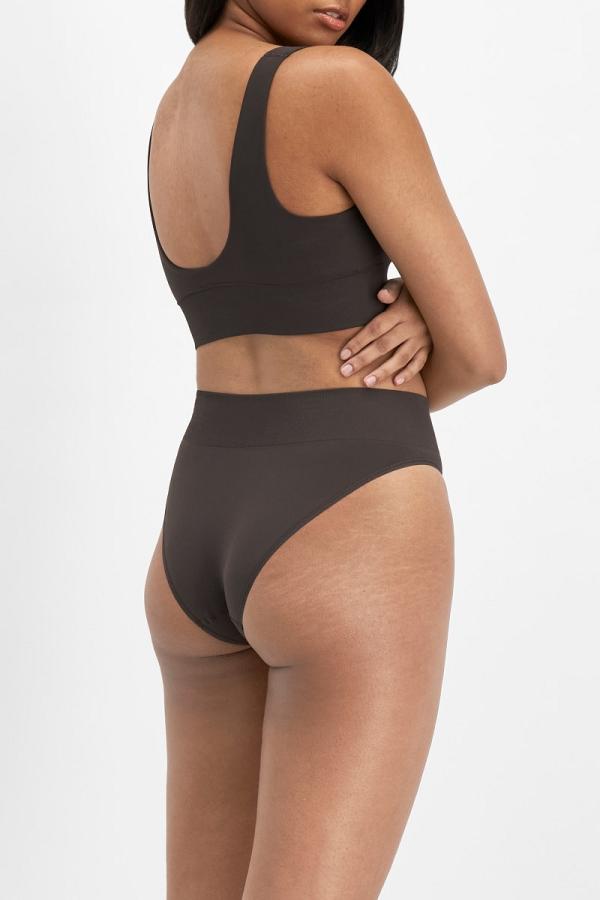 Bonds Bases Seamless String Bikini in Dusted Black Size: