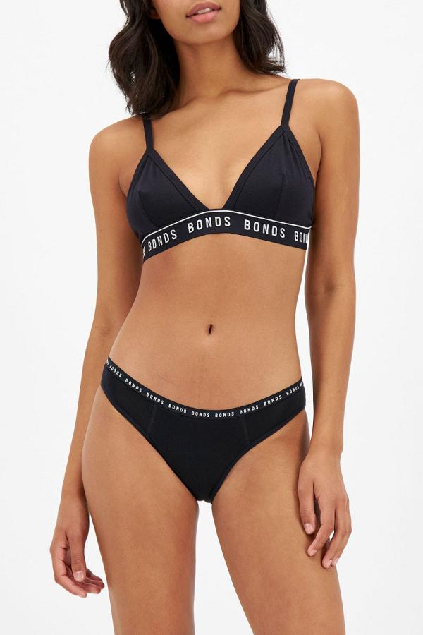 Bonds Bloody Comfy Period Bikini Heavy in Black Size: