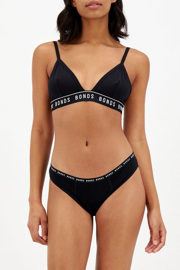 Bonds Bloody Comfy Period Bikini Light in Black Size: