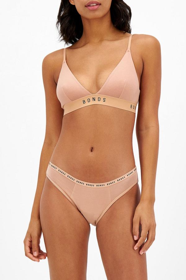 Bonds Bloody Comfy Period Bikini Moderate in Blush Latte Size: