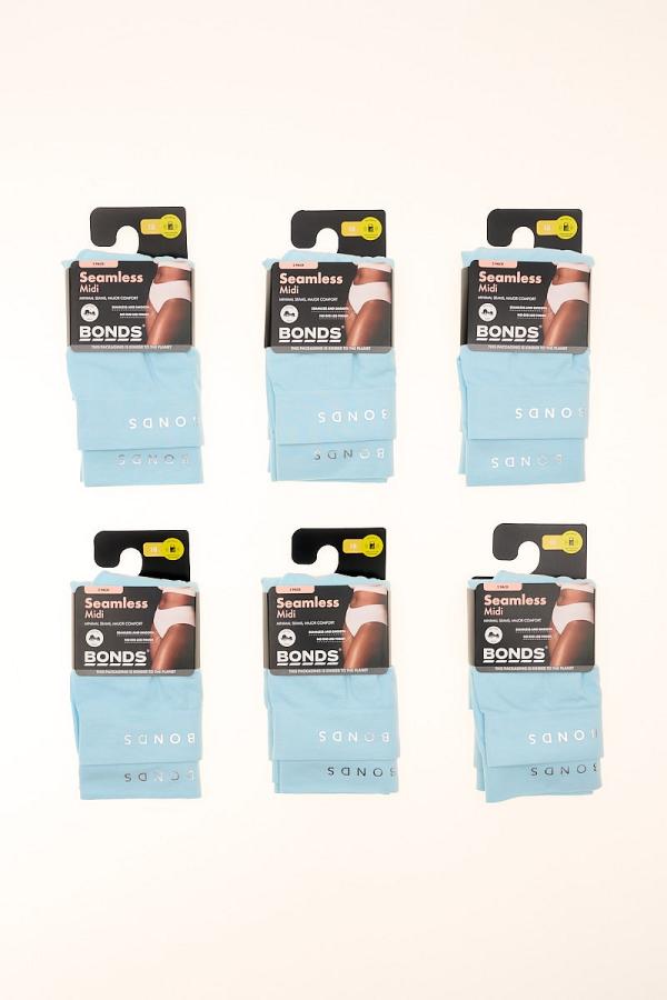 Bonds Comfytails Midi 12 Pack in Calm Blue Size: