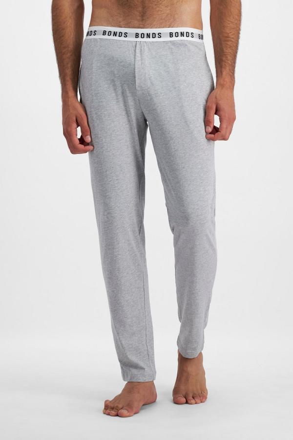 Bonds Cotton Sleep Jersey Pant in New Grey Marle Size: