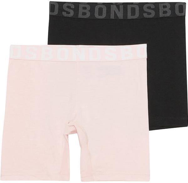 Bonds Girls Anti Chafe Short 2 Pack Size: 10/12, Moisture-Wicking