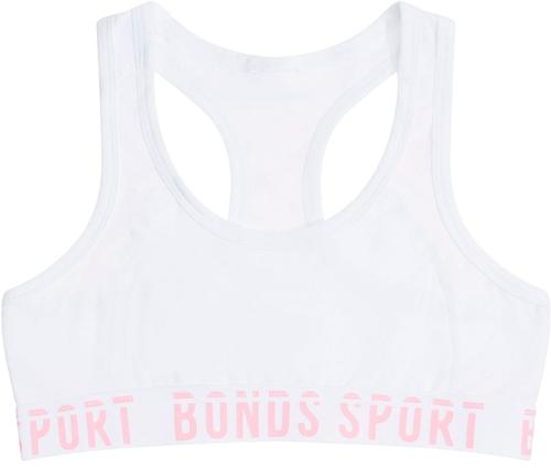 Bonds Girls Sport Racer Crop in White Size: