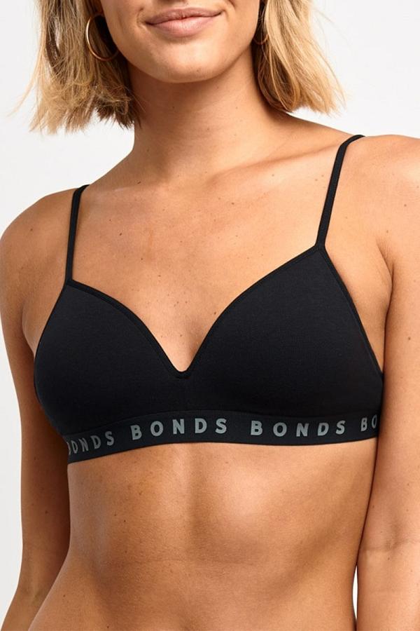 Bonds Hipster Cotton Flex It Bra in Black Size:
