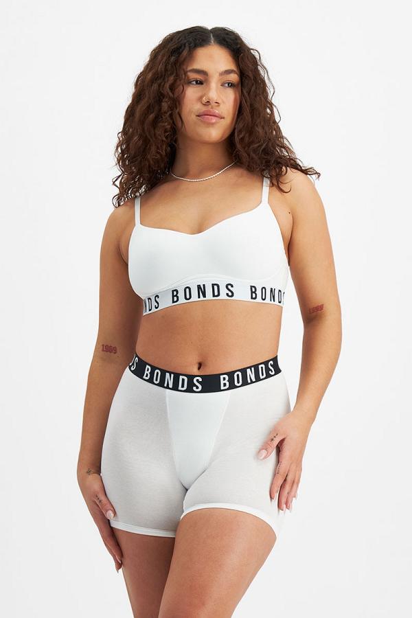 Bonds Icons Super Logo Cotton Short in White Size: