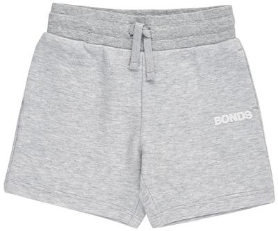 Bonds Kids Cotton Tech Sweats Short in New Grey Marle Size: